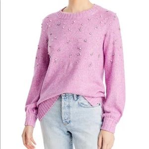 KARL LAGERFELD PARIS GORGEOUS 
Crystal Embellished Sweater